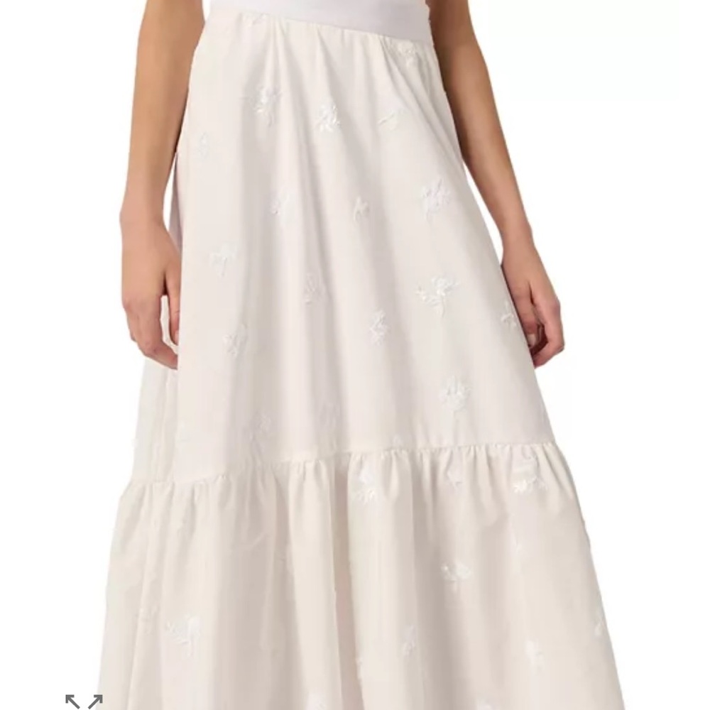 NWT Maje white sequined maxi skirt - Picture 4 of 16